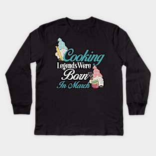 Funny cooking hobby baking cook chef Kids Long Sleeve T-Shirt